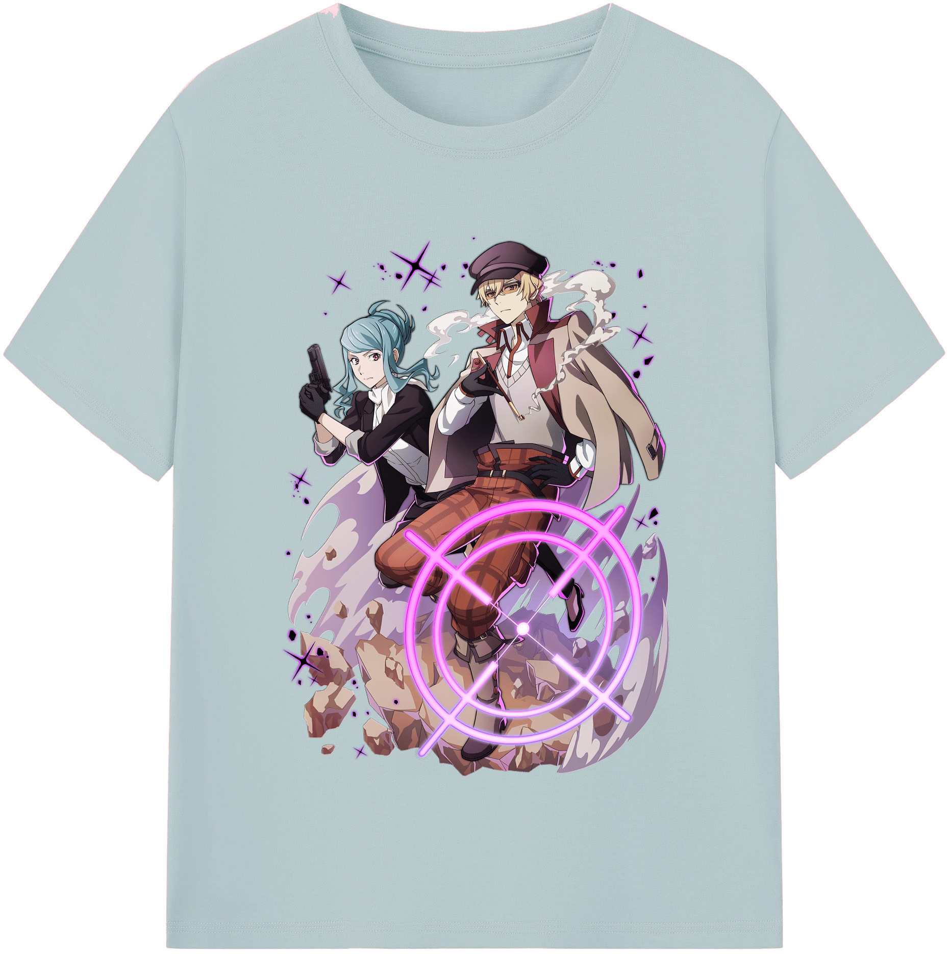 （画像用） 文豪ストレイドッグス Bungo Stray Dogs 綿100％半袖Tシャツ（フロントプリント）